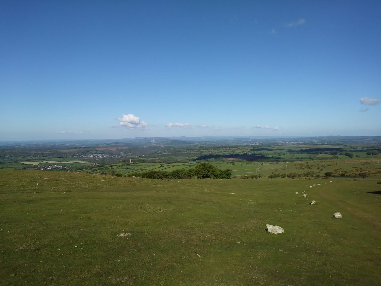 A view from the edge of Dartmoor.